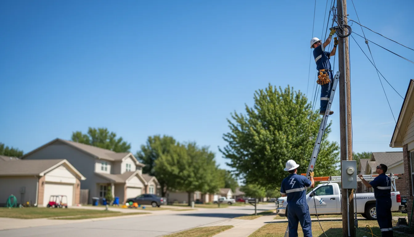 Residential electrician providing installation services in Waterloo, IL